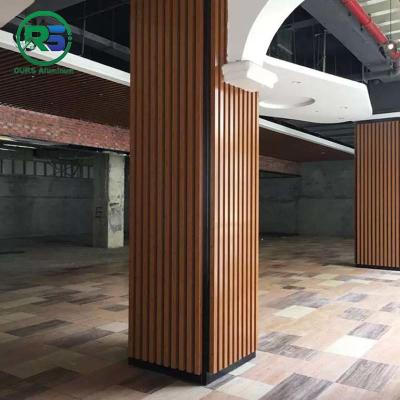 China Curved Wall Aluminium Column Cladding Panel Square Pillars Cover 2.5mm for sale