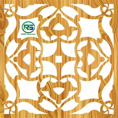 China Artistic Aluminum laser cutting Wall Panels CNC Carved Exterior PVDF Coating for sale