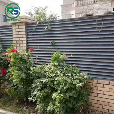 China Affordable Louver Yard Contemporary Aluminum Fence Ornamental Security Fence Screen for sale
