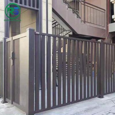 China Aspen Slatted Contemporary Aluminum Fence Simple Style aluminium slat balustrade for sale