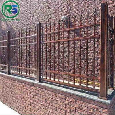 China Multicolor Contemporary Aluminum Fence Spaced Picket Decorative Metal Fence Panels for sale