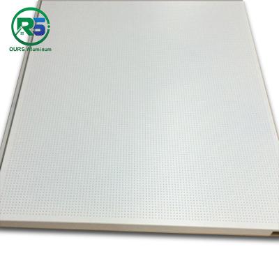 China Architectural Extrusions Lay In Metal Ceiling Tiles  Pure White Coated 300*300mm for sale
