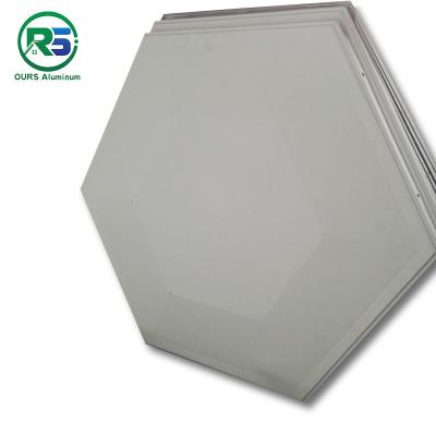 China Soundproof Perforated Multiple Shape Lay In Metal Ceiling Tiles Floating Ceiling Panels for sale