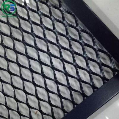China Flattened Aluminum Expanded Metal Sheet Decorative Aluminum Mesh 2.4m Width for sale