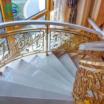 China Os trilhos de alumínio decorativos da escada almofadam a superfície anodizada corte do laser à venda