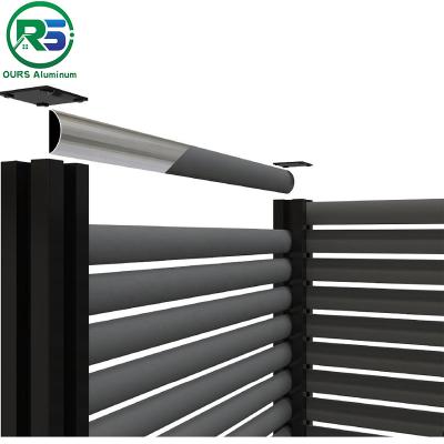 China Rose Gold Color And Black Contemporary Aluminum Fence of Aluminum Product Thickness 20MM for sale
