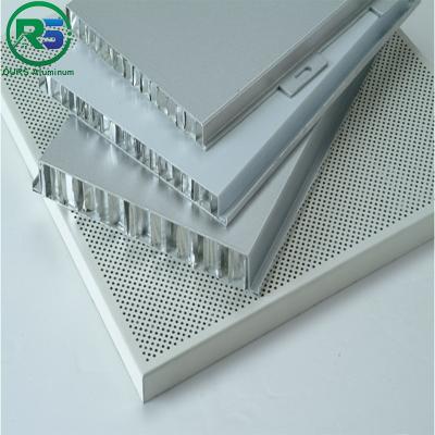 China Fireproof Interior Wall Aluminum Honeycomb Panels 4x8 Aluminium Architectural Tiles Tegular for sale