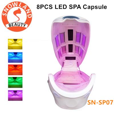 China Luxury Beauty DVD Hydro SPA Capsule With Stone Vibration White Photon Therapy SPA for sale