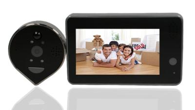 China Smart Door Viewer Peephole Camera Ring 120 Degree 4.3 Inch Screen for sale