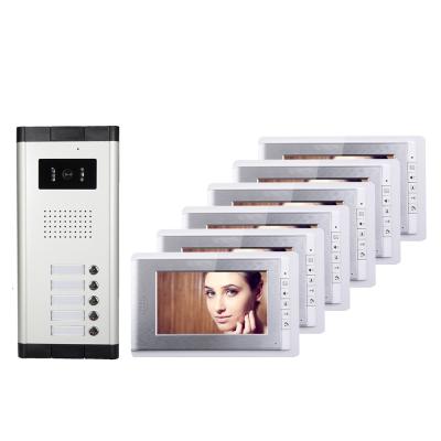 China 4 Monitor Apartment Video Doorbell CMOS 1000TVL Camera Intercom Door Lock for sale