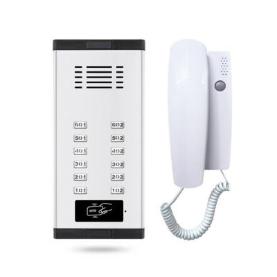 China LVD EMC Certified ABS Audio Video Doorbell ID Card Unlock Door Phone System for sale