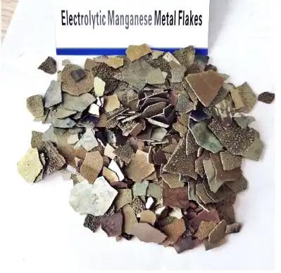 China Mn 99.7% Electrolytic Manganese Flakes Used In Metallurgical Industry for sale