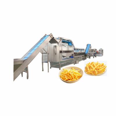 China Full Automatic Potato Chips Line Stainelss Steel 45KW French Fries Processing Line for sale