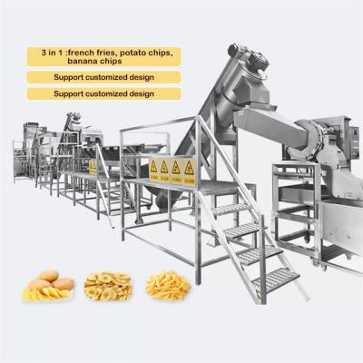 China Continuous Potato Chips Making Machine Automatic For Making Chips for sale