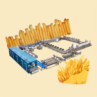 China Electronic Frozen French Fries Production Line Food Grade 304 Stainless Steel for sale