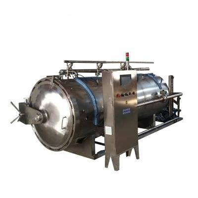 China Esterilizador de autoclave horizontal retorta esterilizando frascos de vidro e sacos de substrato de cogumelos à venda