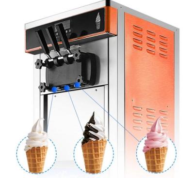 China Ice Cream Machine R22 Factory Supply Making Commercial Home 25L H Frozen Marketing Steel Key Stainless Power Engine Milk Food for sale