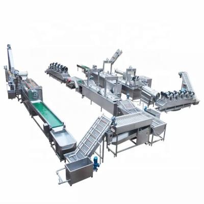 China Discount Fully Automatic Industrial Frozen French Fries Production Line Cassava Fresh Finger Potato Chips Making Machine Price for sale