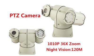 China 360 Degree Vehicle Mounted PTZ Camera PTZ Video Camera IP66 10kg With IR Lights for sale