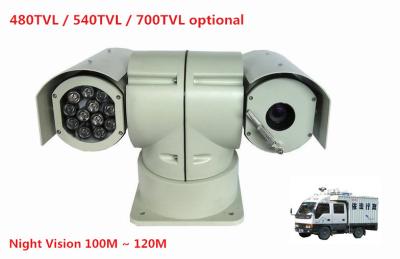 China Câmera áspera do carro de polícia da imagiologia térmica da inteligência PTZ da visão nocturna do IR 100M à venda