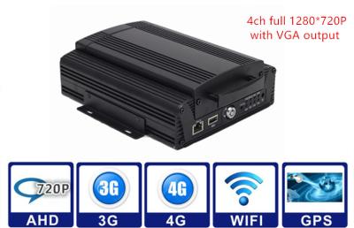 中国 2TB HDD 3G/4G WIFI GPS G -センサー車移動式 DVR 4CH AHD 720P の車 MDVR 販売のため