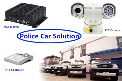 China Real Time 3G GPS mobile dvr recorder PTZ Vehicle Security Camera System for Police Car for sale
