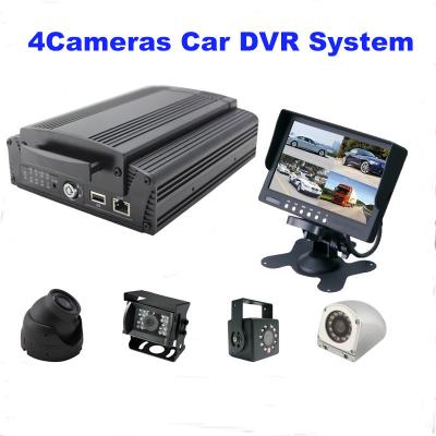 China 4Ch GPS WIFI Full AHD HD DVR car camera with 2TB HDD / SD Card , H.264 Compression for sale