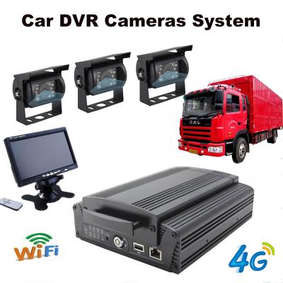 China 4Ch Hard Drive Car Dvr Recorder System With 3G / 4G / GPS / WIFI / G-Sensor for sale