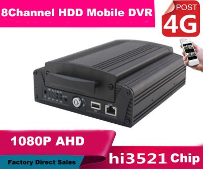 China 8CH FULL HD 1080P Hybrid DVR Car Mobile DVR 4G Real Time Recording for sale