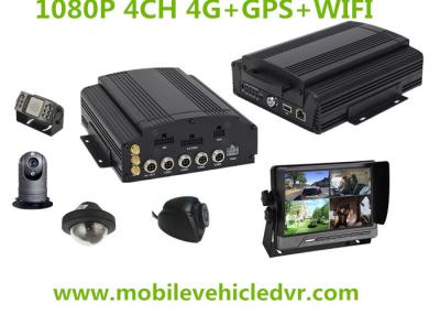 China 4CH Vehicle HDD Mobile 1080P Car DVR 4g WIFI GPS With G-Sensor Smart Driving Monitor for sale