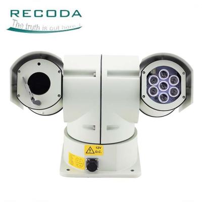 China Outdoor Security Car PTZ Camera IP / AHD Analog Infrared 180 ° Vertical Rotating for sale