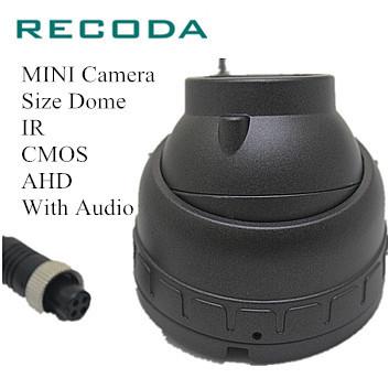 China 1.0/1.3/2.0 MP In Car Police Camera Dome IR CMOS AHD Vehicle Type With Audio for sale