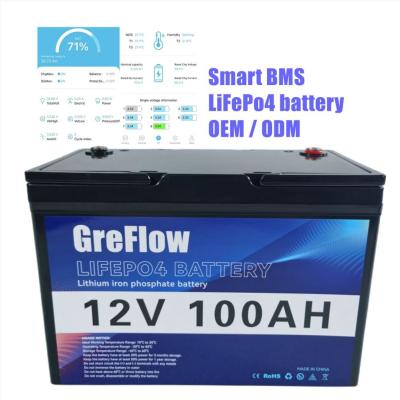 China 12v 100ah Lifepo4 Battery Pack Deep Cycle Lithium Battery Replace Lead Acid for sale