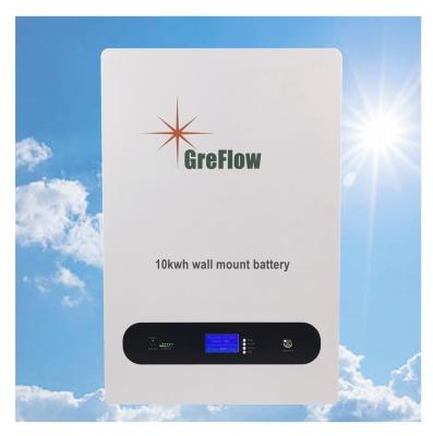 China 10KW Powerwall Wall Mount 51.2V 200Ah Energy Storage LiFePo4 Battery Solar System for sale