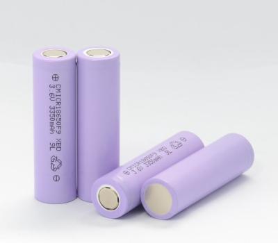 China 18650 3.6V 3350mAh Lithium Battery Cell Rechargeable ICR18650F9 for sale