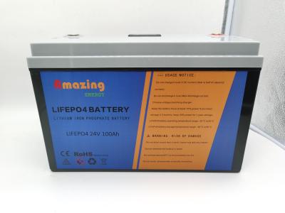 China RV Boat Rechargeable Lifepo4 Battery 24V 100Ah For Golf Cart for sale