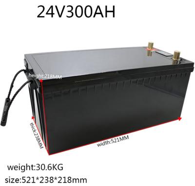 China Batería del fosfato del hierro del litio de la batería de litio de BMS Plastic 300Ah Lifepo4 24V ROHS en venta