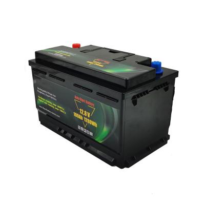 中国 1000CCA BMS 12V車の開始のための深い周期電池100ah Lifepo4自動電池 販売のため