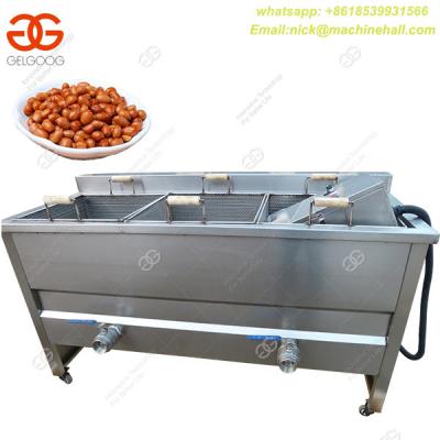 China 3 Basket Deep F Fryer|Fried Peanut 3 Tanks Basket Fryer|Hot Selling Fried Peanut Frying Machine for sale