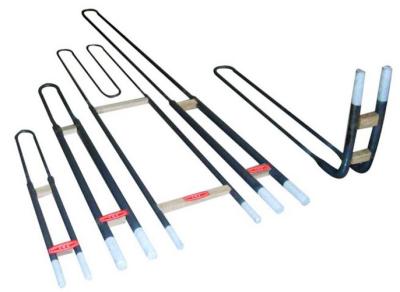 China High Purity Mosi2 Heating Elements , 1700 °C / 1800 °C Moly Disilicide Heating Elements Rod for sale