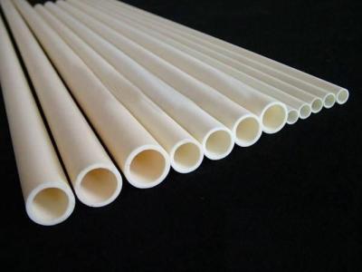China Tubo de cerámica del alúmina de la resistencia química, tubo de cerámica de alta temperatura 1600 del ℃ en venta