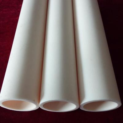 China 99.6 % Al2O3 Alumina Ceramic Tube , Wear Resistance Alumina Ceramic Pipe for sale