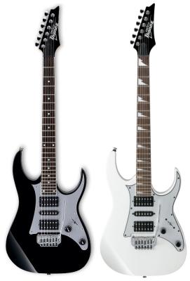 China Replica GRG150 24 Fret Ibanez Electric Guitar Black / White AG39-IB1 for sale