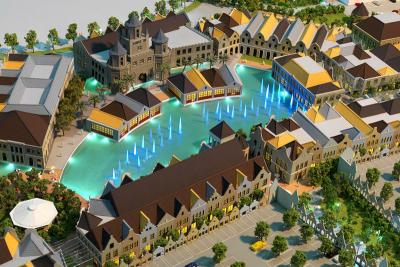 Chine Fabricant modèle architectural miniature, rendu assez résidentiel de bâtiment de parc à vendre
