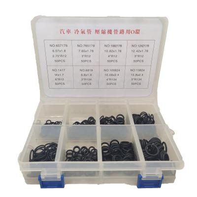 China 70 Shore A Rubber O Ring Seals Car AC O Ring Kit UV Resistance for sale