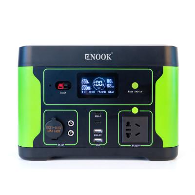 China Solar Outdoor Emergency Portable Power Station 500W LFP Battery Type for sale