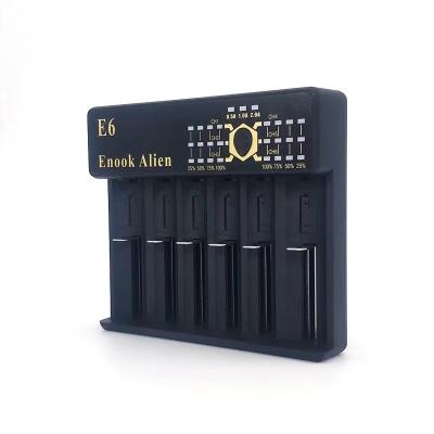 China 2A 6 Slot Lithium Ion Battery Charger 18650/26650/18350/18490/18500 Battery Charger for sale
