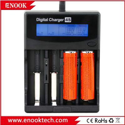 China Smart 4 Slots AA AAA Battery Charger DC3.6V / 3.7V Rechargeable Battery Charger for sale