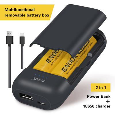 China 18650 Removable Battery Charger Box Phone Charger Adapter 5V 2A for sale
