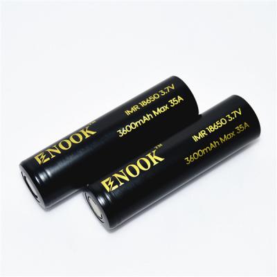 China Alta taxa de descarga 3600mAh Max 35A 18650 bateria recarregável 3.7V Bateria de íons de lítio à venda
